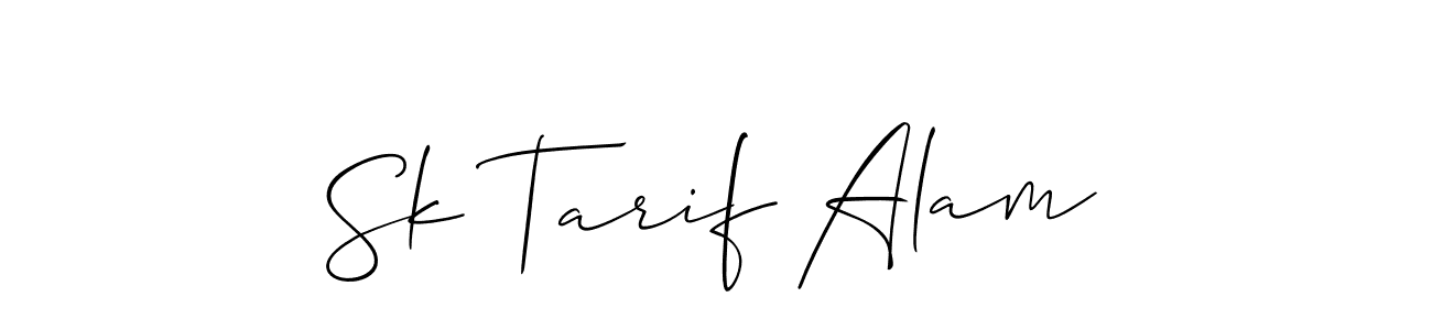 How to make Sk Tarif Alam name signature. Use Allison_Script style for creating short signs online. This is the latest handwritten sign. Sk Tarif Alam signature style 2 images and pictures png