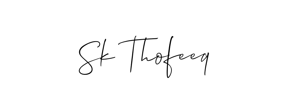 Make a beautiful signature design for name Sk Thofeeq. Use this online signature maker to create a handwritten signature for free. Sk Thofeeq signature style 2 images and pictures png