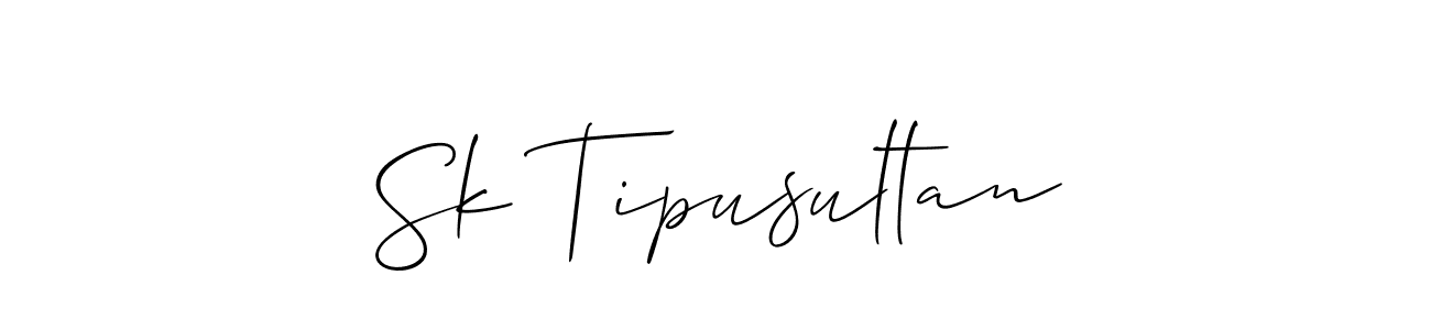 Design your own signature with our free online signature maker. With this signature software, you can create a handwritten (Allison_Script) signature for name Sk Tipusultan. Sk Tipusultan signature style 2 images and pictures png