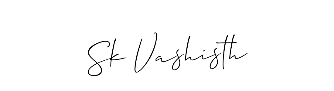 Make a short Sk Vashisth signature style. Manage your documents anywhere anytime using Allison_Script. Create and add eSignatures, submit forms, share and send files easily. Sk Vashisth signature style 2 images and pictures png