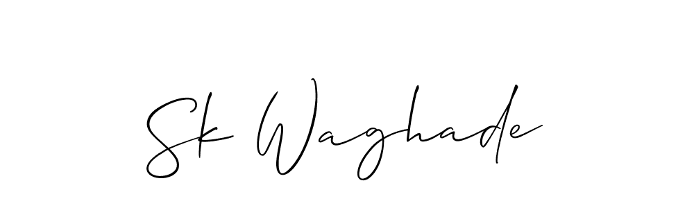 Make a short Sk Waghade signature style. Manage your documents anywhere anytime using Allison_Script. Create and add eSignatures, submit forms, share and send files easily. Sk Waghade signature style 2 images and pictures png