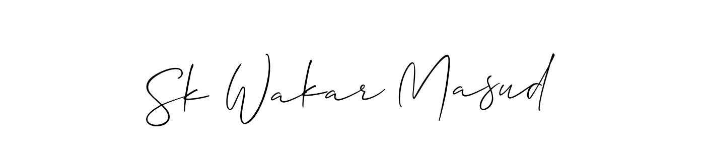 This is the best signature style for the Sk Wakar Masud name. Also you like these signature font (Allison_Script). Mix name signature. Sk Wakar Masud signature style 2 images and pictures png