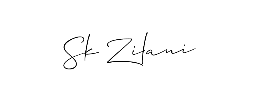 This is the best signature style for the Sk Zilani name. Also you like these signature font (Allison_Script). Mix name signature. Sk Zilani signature style 2 images and pictures png