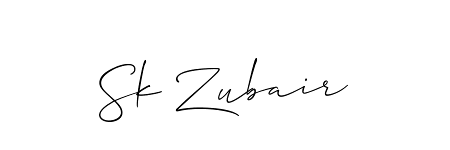 Make a short Sk Zubair signature style. Manage your documents anywhere anytime using Allison_Script. Create and add eSignatures, submit forms, share and send files easily. Sk Zubair signature style 2 images and pictures png