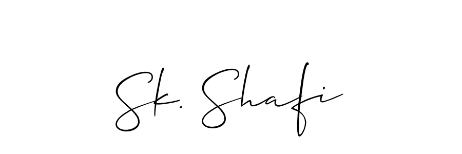 Create a beautiful signature design for name Sk. Shafi. With this signature (Allison_Script) fonts, you can make a handwritten signature for free. Sk. Shafi signature style 2 images and pictures png