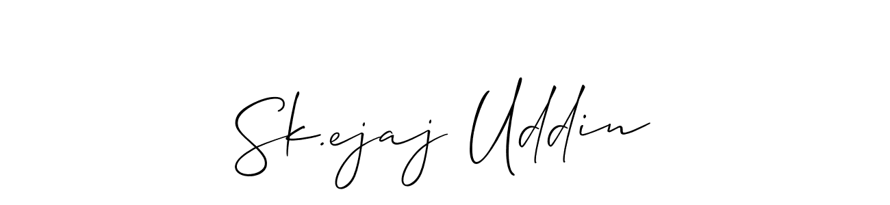 This is the best signature style for the Sk.ejaj Uddin name. Also you like these signature font (Allison_Script). Mix name signature. Sk.ejaj Uddin signature style 2 images and pictures png