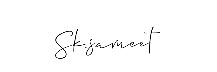 Make a beautiful signature design for name Sk.sameet. Use this online signature maker to create a handwritten signature for free. Sk.sameet signature style 2 images and pictures png