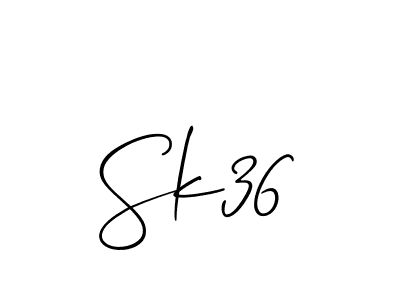 You should practise on your own different ways (Allison_Script) to write your name (Sk36) in signature. don't let someone else do it for you. Sk36 signature style 2 images and pictures png