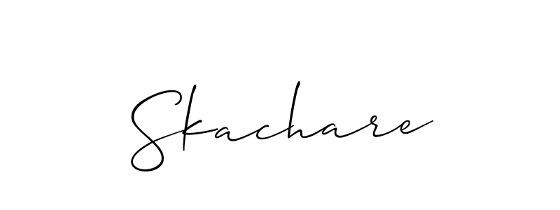 Also we have Skachare name is the best signature style. Create professional handwritten signature collection using Allison_Script autograph style. Skachare signature style 2 images and pictures png