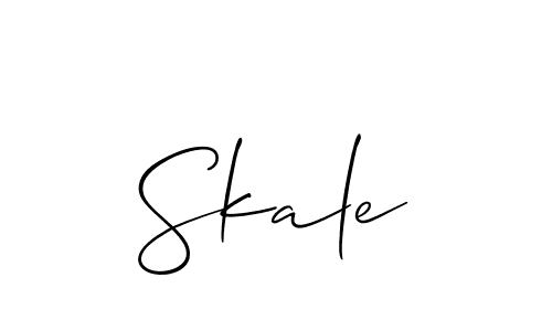 Allison_Script is a professional signature style that is perfect for those who want to add a touch of class to their signature. It is also a great choice for those who want to make their signature more unique. Get Skale name to fancy signature for free. Skale signature style 2 images and pictures png
