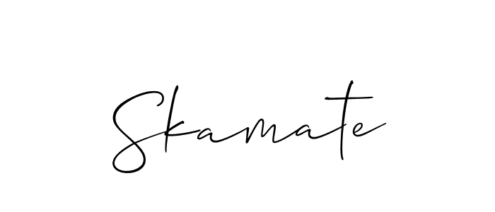 Make a beautiful signature design for name Skamate. Use this online signature maker to create a handwritten signature for free. Skamate signature style 2 images and pictures png