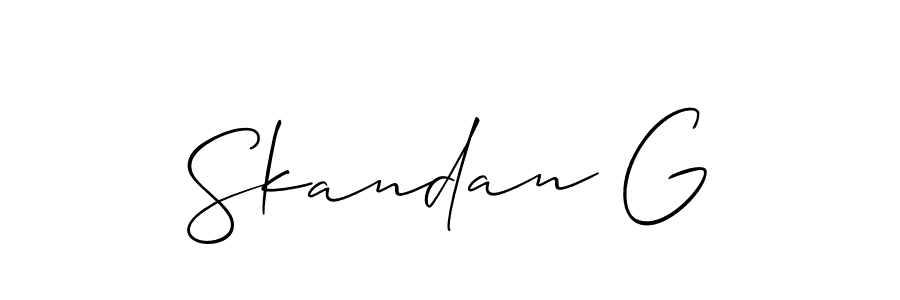 Make a beautiful signature design for name Skandan G. Use this online signature maker to create a handwritten signature for free. Skandan G signature style 2 images and pictures png