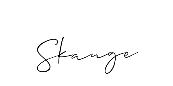 Make a beautiful signature design for name Skange. Use this online signature maker to create a handwritten signature for free. Skange signature style 2 images and pictures png