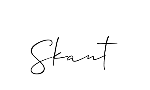 Make a beautiful signature design for name Skant. Use this online signature maker to create a handwritten signature for free. Skant signature style 2 images and pictures png