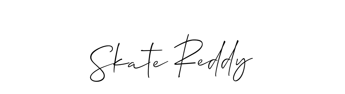 Skate Reddy stylish signature style. Best Handwritten Sign (Allison_Script) for my name. Handwritten Signature Collection Ideas for my name Skate Reddy. Skate Reddy signature style 2 images and pictures png