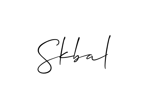 Once you've used our free online signature maker to create your best signature Allison_Script style, it's time to enjoy all of the benefits that Skbal name signing documents. Skbal signature style 2 images and pictures png