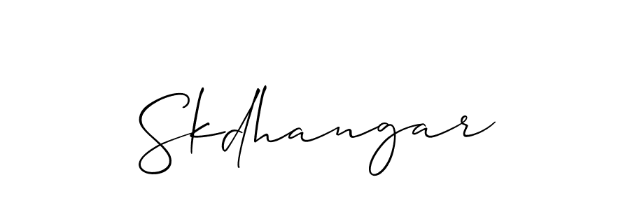 Make a beautiful signature design for name Skdhangar. Use this online signature maker to create a handwritten signature for free. Skdhangar signature style 2 images and pictures png