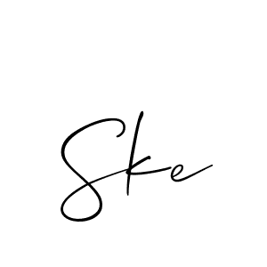 Also You can easily find your signature by using the search form. We will create Ske name handwritten signature images for you free of cost using Allison_Script sign style. Ske signature style 2 images and pictures png