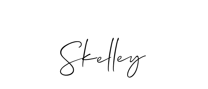Create a beautiful signature design for name Skelley. With this signature (Allison_Script) fonts, you can make a handwritten signature for free. Skelley signature style 2 images and pictures png