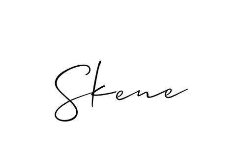 You should practise on your own different ways (Allison_Script) to write your name (Skene) in signature. don't let someone else do it for you. Skene signature style 2 images and pictures png