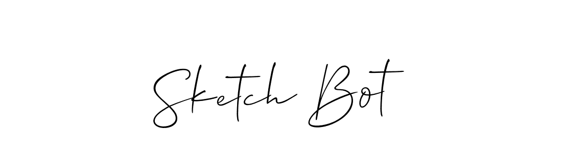 Design your own signature with our free online signature maker. With this signature software, you can create a handwritten (Allison_Script) signature for name Sketch Bot . Sketch Bot  signature style 2 images and pictures png