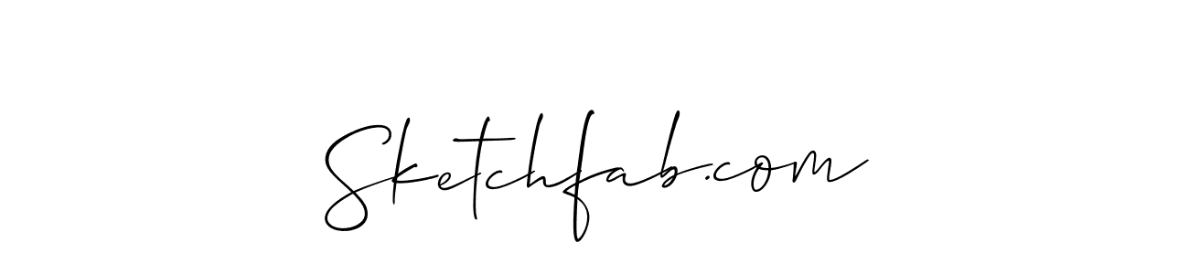 Create a beautiful signature design for name Sketchfab.com. With this signature (Allison_Script) fonts, you can make a handwritten signature for free. Sketchfab.com signature style 2 images and pictures png