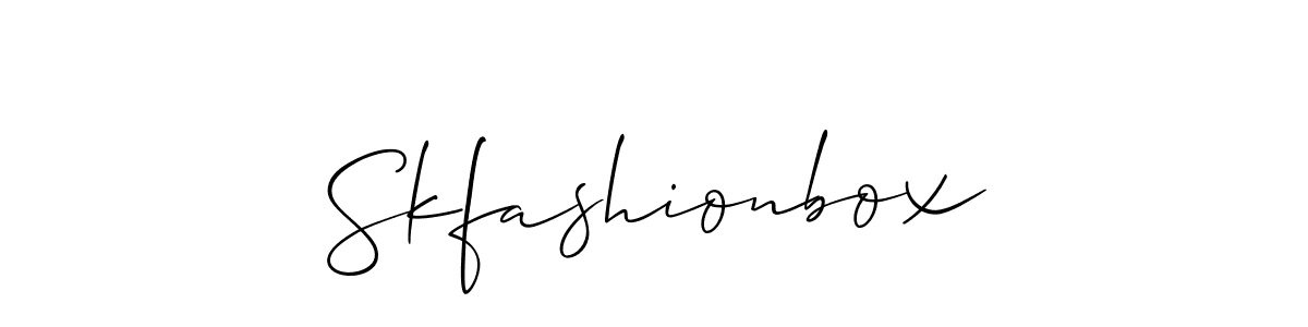 if you are searching for the best signature style for your name Skfashionbox. so please give up your signature search. here we have designed multiple signature styles  using Allison_Script. Skfashionbox signature style 2 images and pictures png