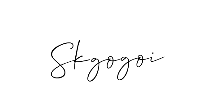 Best and Professional Signature Style for Skgogoi. Allison_Script Best Signature Style Collection. Skgogoi signature style 2 images and pictures png