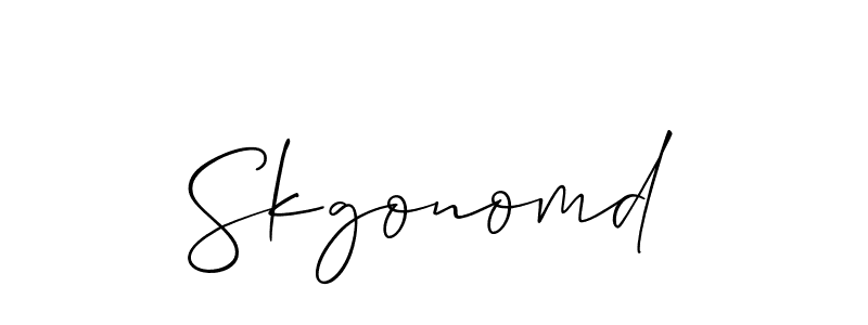 Best and Professional Signature Style for Skgonomd. Allison_Script Best Signature Style Collection. Skgonomd signature style 2 images and pictures png