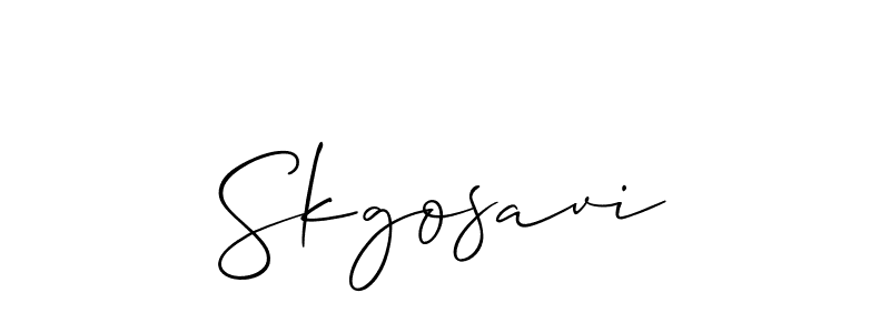 Best and Professional Signature Style for Skgosavi. Allison_Script Best Signature Style Collection. Skgosavi signature style 2 images and pictures png