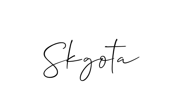 Similarly Allison_Script is the best handwritten signature design. Signature creator online .You can use it as an online autograph creator for name Skgota. Skgota signature style 2 images and pictures png