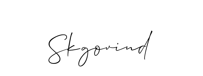 Once you've used our free online signature maker to create your best signature Allison_Script style, it's time to enjoy all of the benefits that Skgovind name signing documents. Skgovind signature style 2 images and pictures png