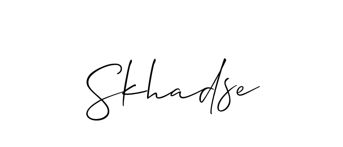 Make a beautiful signature design for name Skhadse. Use this online signature maker to create a handwritten signature for free. Skhadse signature style 2 images and pictures png