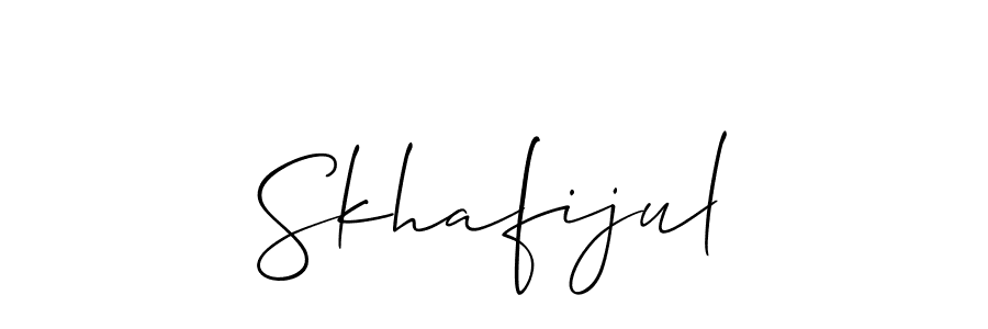 How to make Skhafijul signature? Allison_Script is a professional autograph style. Create handwritten signature for Skhafijul name. Skhafijul signature style 2 images and pictures png