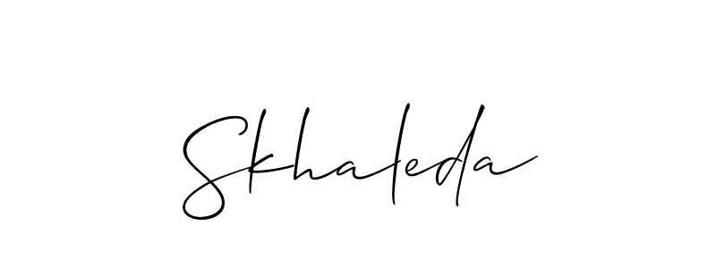 Here are the top 10 professional signature styles for the name Skhaleda. These are the best autograph styles you can use for your name. Skhaleda signature style 2 images and pictures png