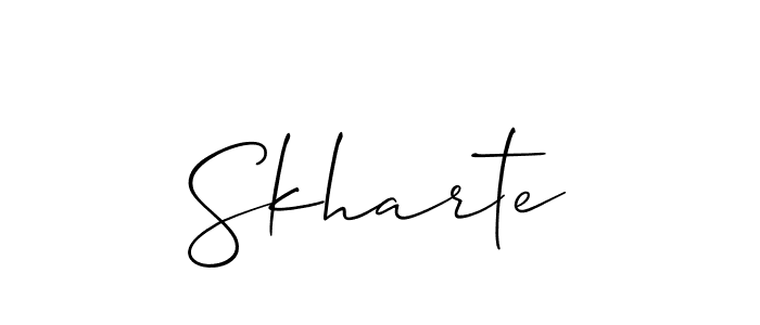 You can use this online signature creator to create a handwritten signature for the name Skharte. This is the best online autograph maker. Skharte signature style 2 images and pictures png