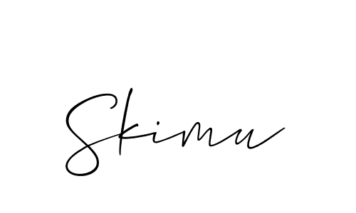 Similarly Allison_Script is the best handwritten signature design. Signature creator online .You can use it as an online autograph creator for name Skimu. Skimu signature style 2 images and pictures png