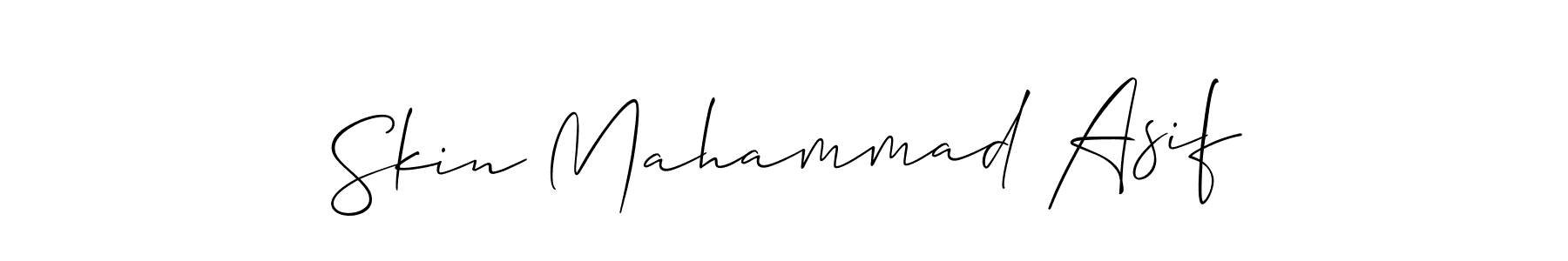 How to make Skin Mahammad Asif signature? Allison_Script is a professional autograph style. Create handwritten signature for Skin Mahammad Asif name. Skin Mahammad Asif signature style 2 images and pictures png