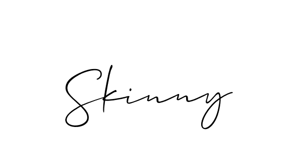 if you are searching for the best signature style for your name Skinny. so please give up your signature search. here we have designed multiple signature styles  using Allison_Script. Skinny signature style 2 images and pictures png