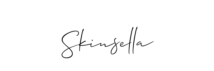 How to make Skinsella name signature. Use Allison_Script style for creating short signs online. This is the latest handwritten sign. Skinsella signature style 2 images and pictures png
