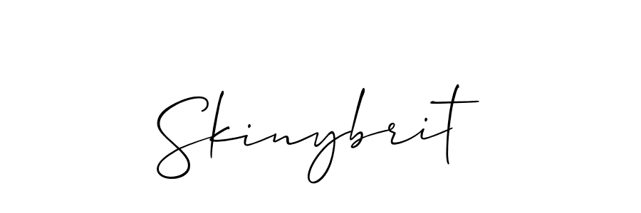 You should practise on your own different ways (Allison_Script) to write your name (Skinybrit) in signature. don't let someone else do it for you. Skinybrit signature style 2 images and pictures png