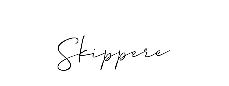 Best and Professional Signature Style for Skippere. Allison_Script Best Signature Style Collection. Skippere signature style 2 images and pictures png
