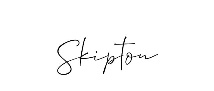 Also You can easily find your signature by using the search form. We will create Skipton name handwritten signature images for you free of cost using Allison_Script sign style. Skipton signature style 2 images and pictures png