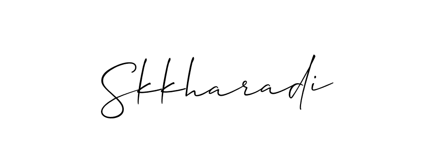 Make a beautiful signature design for name Skkharadi. With this signature (Allison_Script) style, you can create a handwritten signature for free. Skkharadi signature style 2 images and pictures png