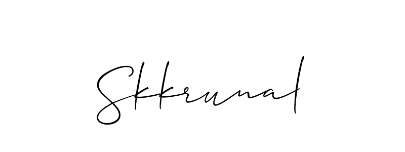 You should practise on your own different ways (Allison_Script) to write your name (Skkrunal) in signature. don't let someone else do it for you. Skkrunal signature style 2 images and pictures png