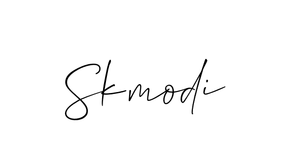 Also we have Skmodi name is the best signature style. Create professional handwritten signature collection using Allison_Script autograph style. Skmodi signature style 2 images and pictures png