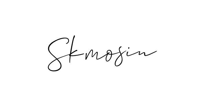 Skmosin stylish signature style. Best Handwritten Sign (Allison_Script) for my name. Handwritten Signature Collection Ideas for my name Skmosin. Skmosin signature style 2 images and pictures png