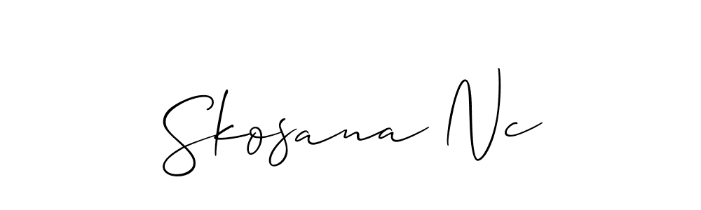 Once you've used our free online signature maker to create your best signature Allison_Script style, it's time to enjoy all of the benefits that Skosana Nc name signing documents. Skosana Nc signature style 2 images and pictures png