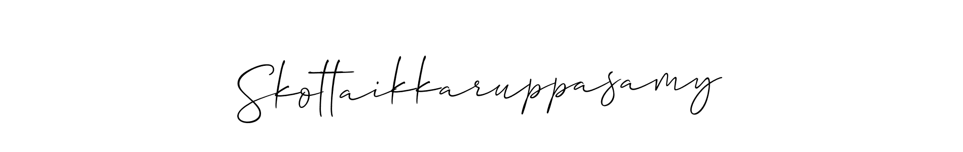 Also we have Skottaikkaruppasamy name is the best signature style. Create professional handwritten signature collection using Allison_Script autograph style. Skottaikkaruppasamy signature style 2 images and pictures png