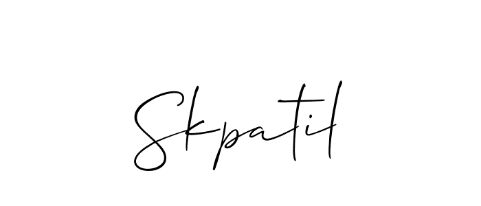 You can use this online signature creator to create a handwritten signature for the name Skpatil. This is the best online autograph maker. Skpatil signature style 2 images and pictures png